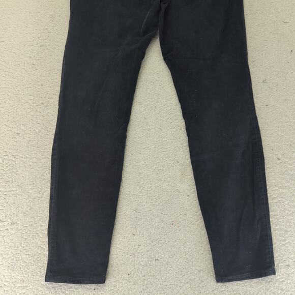 J.Crew 9-in High-rise Toothpick Skinny Jeans Black Corduroy Women's 27 Stretch - Picture 6 of 8
